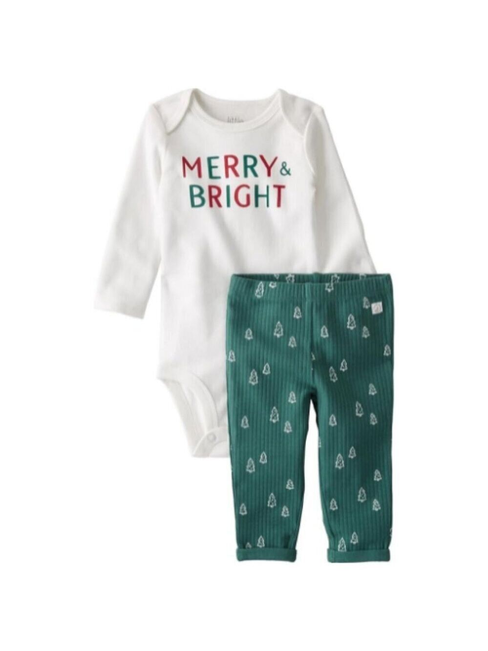 🎄🎄Carter's Merry & Bright Bodysuit and Pants Set Christmas NWT